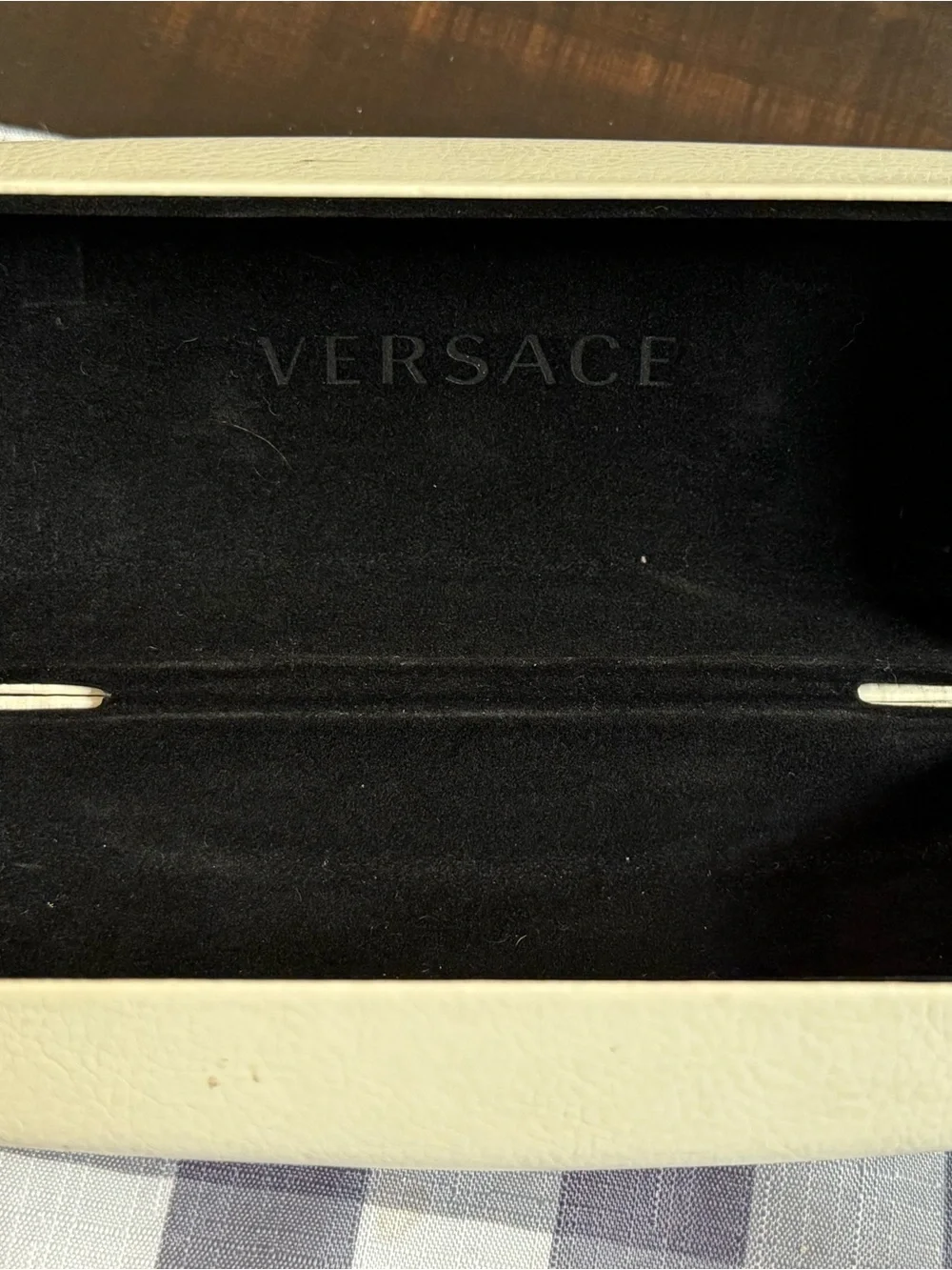 Versace Women's Black and White Cat-Eye Sunglasses
